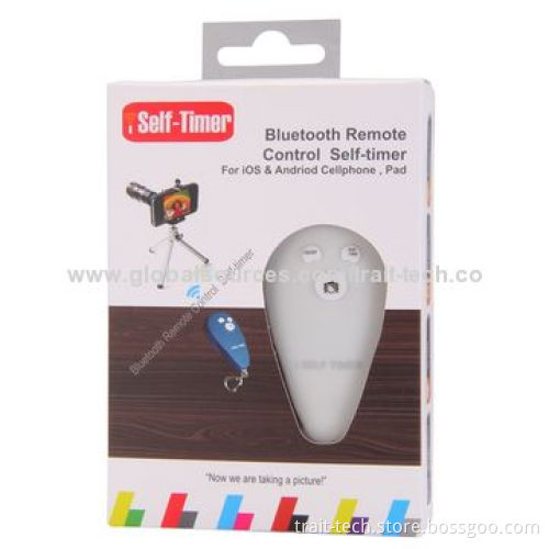 Portable Pink Bluetooth Remote Camera Control Self-timer for iOS Android Cellphone/Pad
